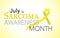 July is sarcoma awareness month