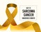 July is sarcoma awareness month. Vector illustration