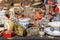 Jumble of knick-knack and trinkets on sale at street market, Ch