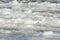 Jumbled Ice Packs On The Upper Mississippi River