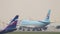 Jumbo jet Korean Air taxiing