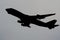 Jumbo jet silhouette