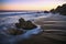 Jumbo rock in Malibu beach