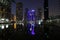 Jumeirah Lakes Towers at night