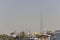 Jumeirah public beach with Burj Khalifa in the very background