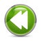 Jump backward icon elegant green round button vector illustration