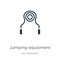 Jumping equipment icon vector. Trendy flat jumping equipment icon from gym equipment collection isolated on white background.