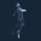 Jumping Man. 3D Model of Man. Human Body Model