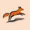 Jumping Orange Fox