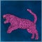 Jumping panther,pink color