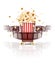 Jumping popcorn and film-strip film