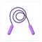 Jumping rope flat icon