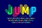 Jumping style font