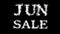 Jun Sale cloud text effect black isolated background