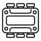 Junction box equipment icon outline vector. Electric power