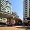 Junction with flyover in Hong Kong