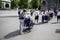 June 12, 2017 -France - Lourdes - General views of the Shrine with the parishioners preparing to pray at the special Mass of the