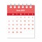 June 2021 Calendar Leaf. Monthly calendar design template