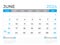 June 2024 page, Calendar 2024 template, Desk calendar 2024 year, planner design, Wall calendar, week starts on sunday, stationery