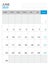 June 2025 - Calendar 2025 template vector illustration, week start on monday, Wall calendar 2025 design, Desk calendar template,