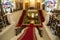 June 24, 2023 Russia, St. Petersburg, Nicholas Palace, staircase with a red carpet