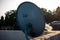 June 28th 2023, Uttarakhand, India. A satellite TV metal dish wall mounted on an Indian household rooftop