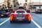 June 8, 2018 Los Angeles / CA / USA - Rear view of McLaren 570S sport car driving on the street of Los Angeles