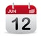 June calendar stand up