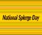 June, National Splurge Day, black Text Effect on yellow Background