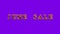 June Sale fire text effect violet background