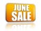 June sale yellow banner