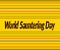 June, World Sauntering Day, black Text Effect on yellow Background
