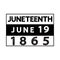 Juneteenth 1865 celebrate freedom poster. American holiday Freedom (Jubilee, Cel-Liberation) Day concept.