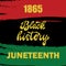 Juneteenth. Black history lettering quote