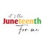 Juneteenth - Celebrate Freedom colorful vector typography