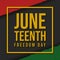 Juneteenth Freedom Day Background Design. Vector Illustration