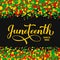 Juneteenth handwritten typography poster. African American holiday on June 19. Vector template for banner, greeting card