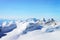 Jungfrau Moun peak at winter Swiss Alps