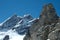 Jungfrau and Sphinx Observatory on Jungfraujoch in Switzerland