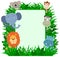 Jungle Animals Frame