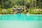 Jungle landscape with wonderful blue lagoon, Thailand