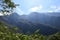 Jungle-like forest mountains at Tianxiang recreation area in Xiulin Township, Taiwan.