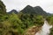 Jungle, mountains and yellow river,