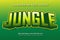 Jungle text effect design vector