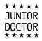 JUNIOR DOCTOR black stamp on white