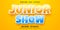 Junior show text, cartoon style editable text effect