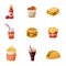 Junk Food Items Set