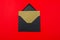 Junk mail or spam and fake letter idea. Concept for unsolicited mail or e-mail Envelope on red background