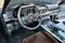 Junkyard replica of driving wheel and interior of grand tourer car Mercedes AMG GT R made from scrap metal
