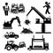 Junkyard Scrap Metal Steel Car Junk Yard Pictogram